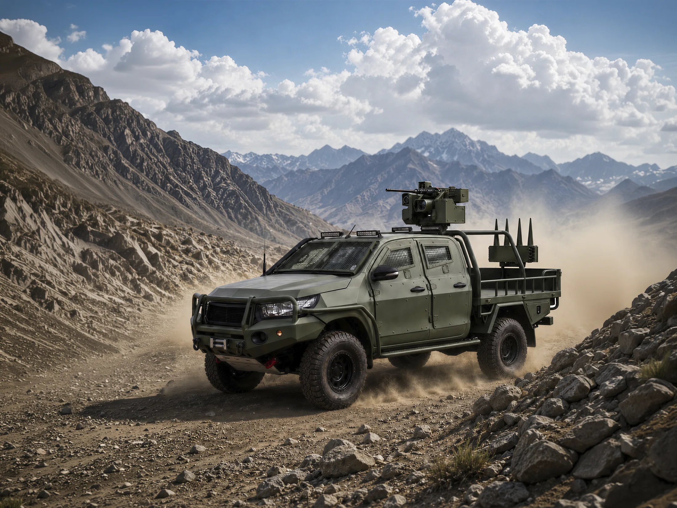 ADSL Tusker Counter-UAS vehicle