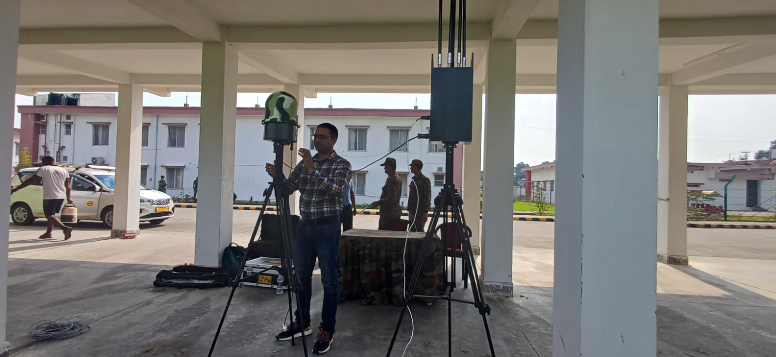 Glimpse of Trial of Counter Drone System at Missamari, Assam