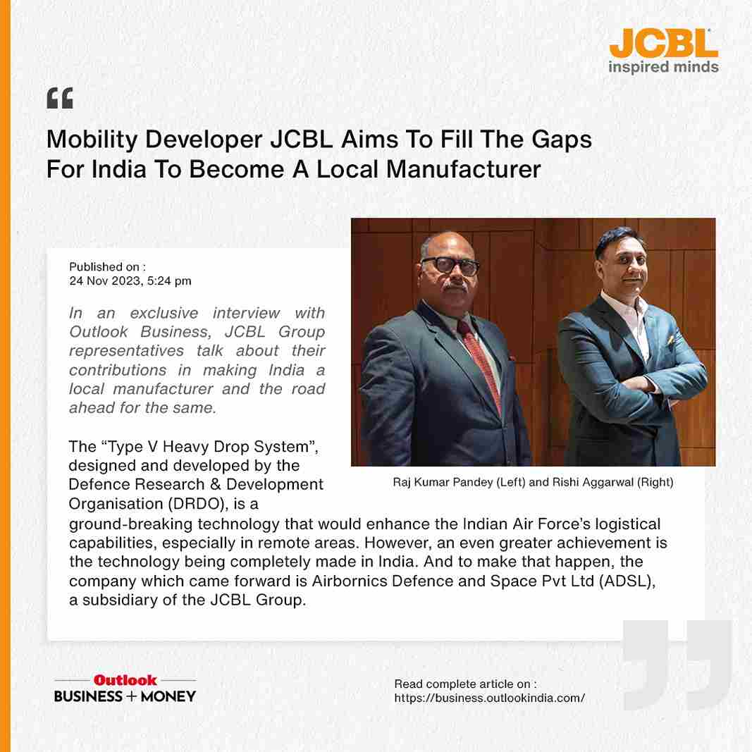 Mobility Developer JCBL Aims To Fill The Gaps For India To Become A Local Manufacturer