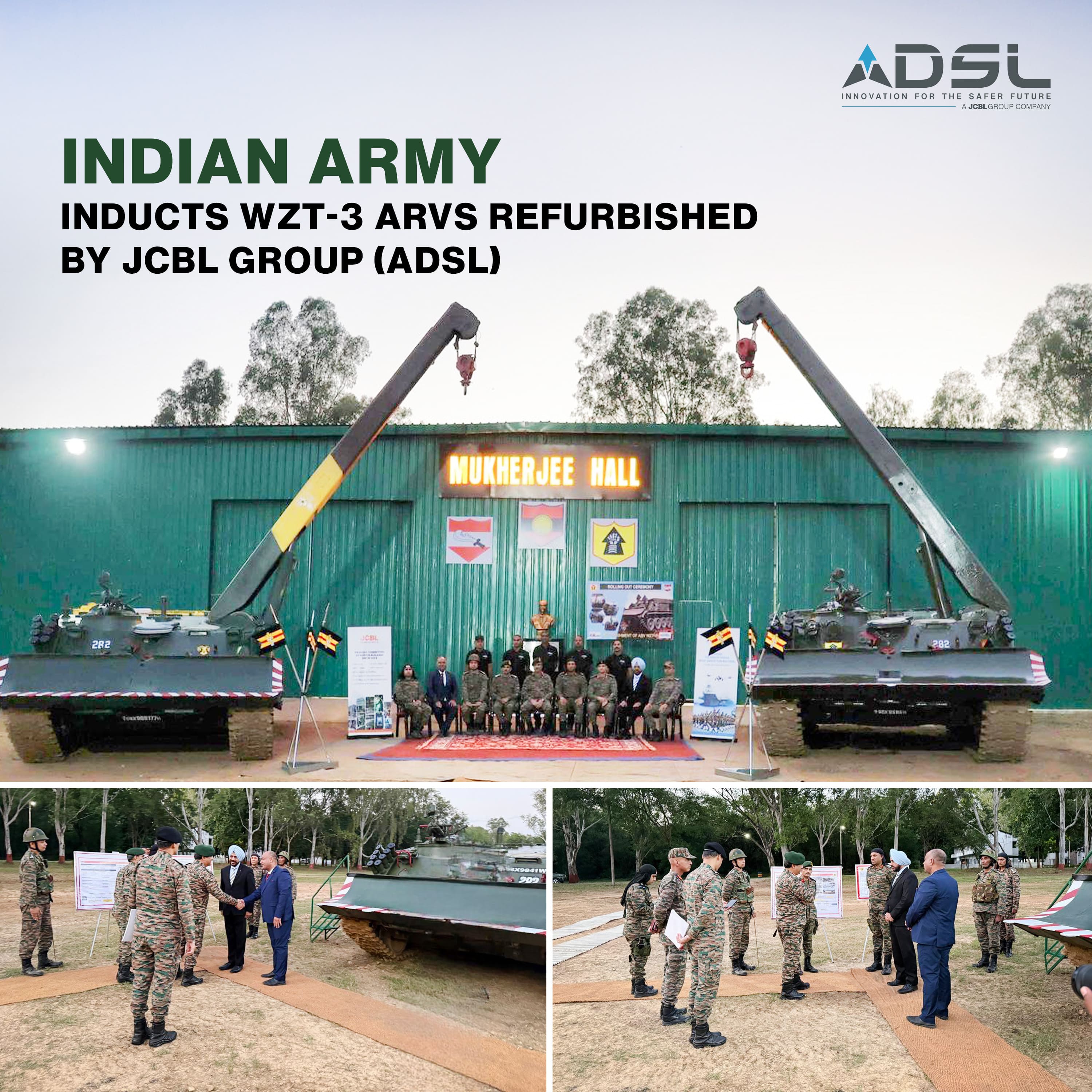Indian Army Inducts WZT-3 ARVs Refurbished by JCBL Group (ADSL), Boosting Battlefield Recovery